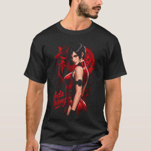 Ada Horror Wong Art 26 Basic T-Shirt Donker