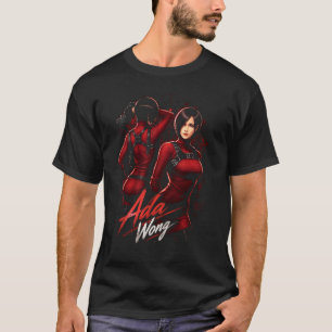 Ada Horror Wong Art 30 Basic Donkere T-Shirt