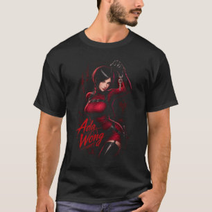 Ada Horror Wong Art 55 Basic Donkere T-Shirt