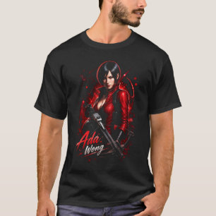 Ada Horror Wong Art 61 Basic Donker T-Shirt