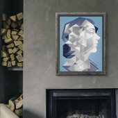 Ada Lovelace Abstract portret - Analytische engine Poster