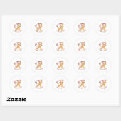 Ada Lovelace Dageraad Gradiënt Codeer Als Ada Ronde Sticker (Vel)