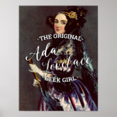 Ada Lovelace - Het originele geek meisje Poster (Voorkant)
