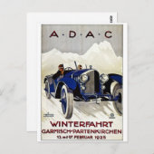 ADAC Automobile Advertisement 1925 Briefkaart (Voorkant / Achterkant)