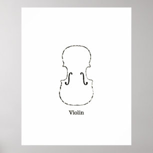  Adagio Violin Cello Instrument Illustratie Poster