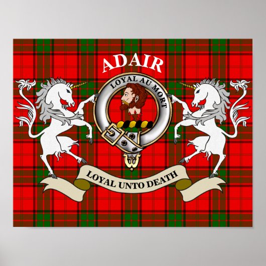 Adair Clan Badge Poster (Voorkant)