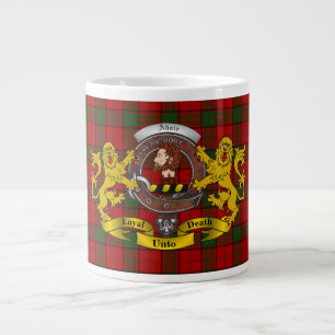 Adair Clan Badge & Tartan Jumbo Mok