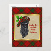 Adair Clan Badge & Tartan Kerstmis Briefkaart (Voorkant / Achterkant)