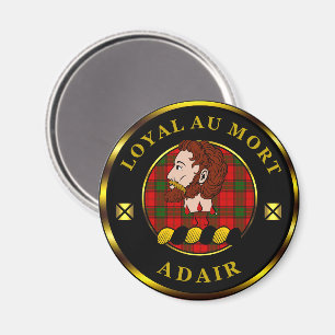 Adair Clan Badge & Tartan Magneet