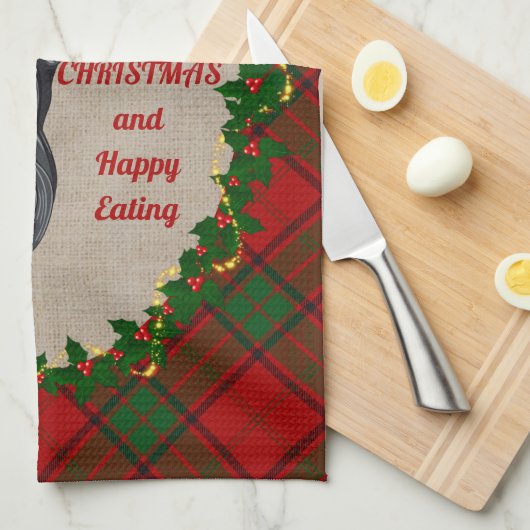 Adair Scottie Chien Noël Serviette de cuisine (Quart Plié)