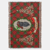 Adair Scottie Dog Kerstmis Throw Blanket Deken (Voorkant Verticaal)
