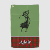 Adair Tartan Golf Handdoek Her's (Voorkant)