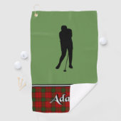 Adair Tartan Golf Serviette Son (En situation)