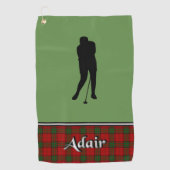 Adair Tartan Golf Serviette Son (Devant)