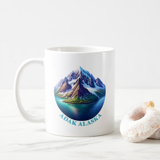 Adak Alaska USA Koffiemok (Met donut)