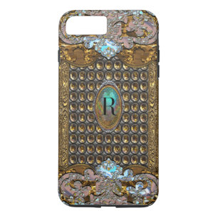 Adalie Belle French monogram iPhone 8 Plus / 7 Plus Hoesje