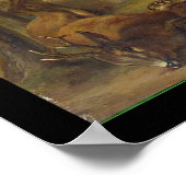 Adam Albrecht Paarden in het Porch Poster (Hoek)