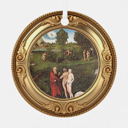 Adam and Eve Advent Jesse Tree Metalen Ornament (Voorkant)