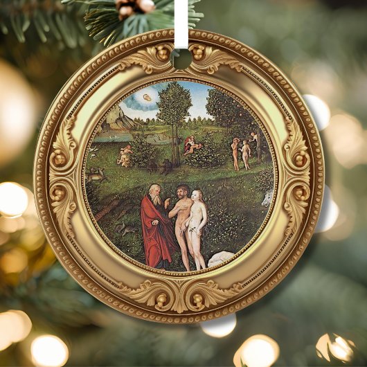 Adam and Eve Advent Jesse Tree Metalen Ornament
