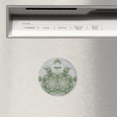 ADAM ~ Blanc et Vert ~ Magnet de design étonnant (In Situ (Lave-vaisselle))