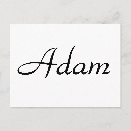 Adam Briefkaart (Voorkant)