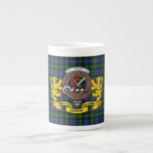 Adam Clan Badge & Tartan Jumbo Mok