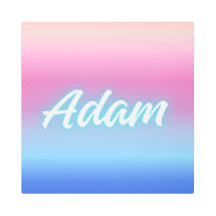 Adam – Concept de nom minimaliste sombre