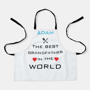 Adam de beste opa van de wereld schort