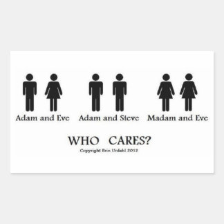 Adam en Eva en... stickers! Rechthoekige Sticker