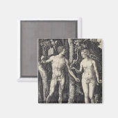Adam en Eva Engraving door Albrecht Durer Magneet (Voorkant / Achterkant)