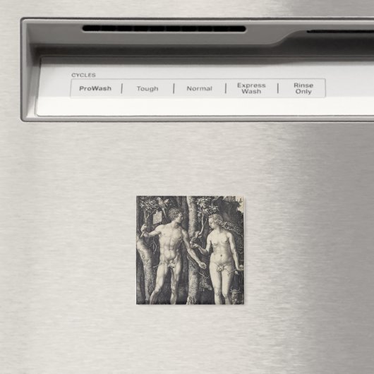 Adam en Eva Engraving door Albrecht Durer Magneet (Insitu (Vaatwasser))