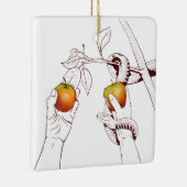 Adam en Eva Keramisch Ornament (Rechts)