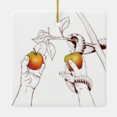 Adam en Eva Keramisch Ornament (Achterkant)