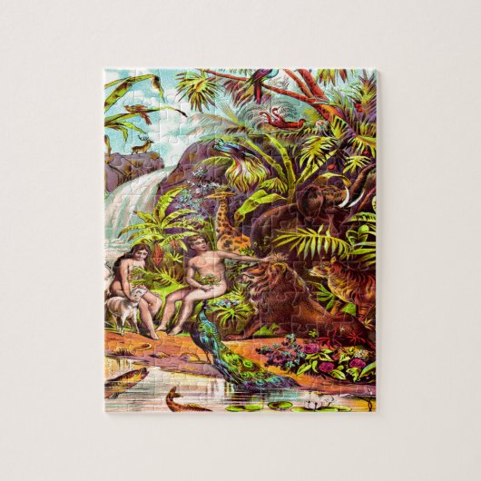 Adam en Eva Puzzle Design Legpuzzel (Verticaal)
