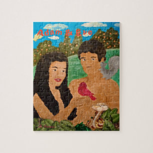 Adam en Eva Puzzle Legpuzzel