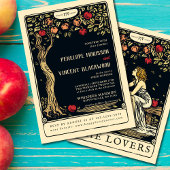 Adam en Eva | Tarot bruiloft uitnodiging