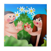 Adam en Eva Tegeltje (Voorkant)