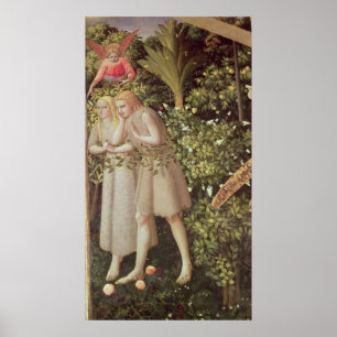 Adam en Eva uit het Paradijs gezet Poster