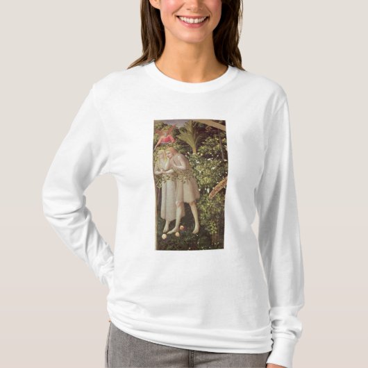 Adam en Eva uit het Paradijs gezet T-shirt (Voorkant)