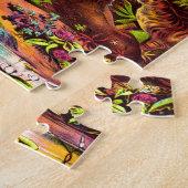 Adam et conception de puzzle d'Ève (Côté)