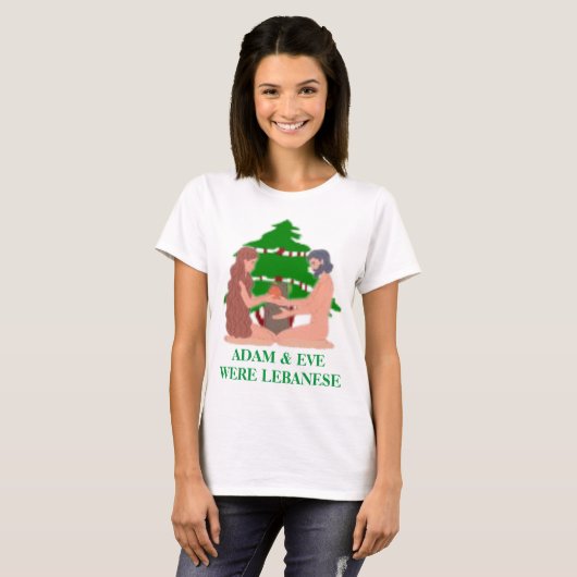 Adam & Eva waren Libanese T-Shirt (Voorkant volledig)