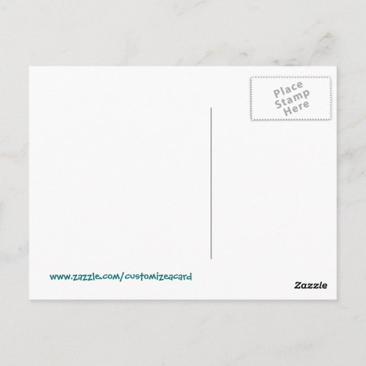 Adam & Eve Half Man Half Woman Briefkaart (Achterkant)