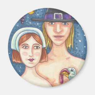 ADAM & EVE PILGRIMS, MERCI EDEN MAGNET Rnd