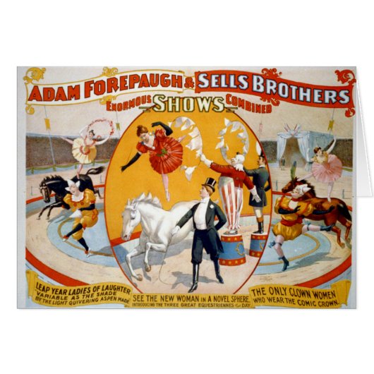 Adam Forepaugh & Sells Brothers (Devant horizontal)