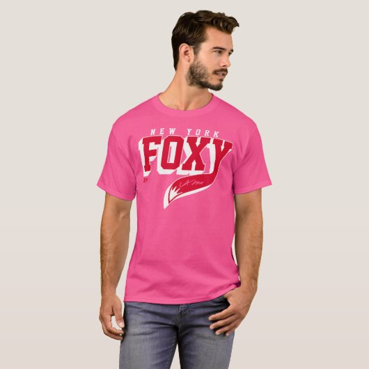 Adam Fox Foxy New York Hockey T-shirt (Voorkant volledig)
