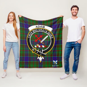 Adam Hunting Clan Badge Tartan Pset Fleece Deken