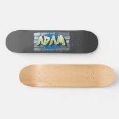 Adam Jouw naam Graffiti Brick Wall stilgezet Skateboard (Horizontaal)