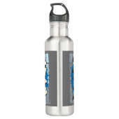 Adam Jouw naam Graffiti Brick Wall stilgezet Waterfles (Achterkant)