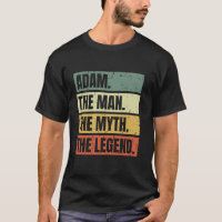 Adam Man Myth Legend Quote Retro Funny Beste Naam