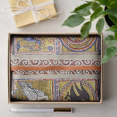 ADAM NAMING DIEREN, MEDIEVAL BESTIARY, DEERS, LION TISSUEPAPIER (Geschenk)